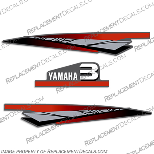 Yamaha 3hp 2-Stroke Decals 1998-2004 (Partial Kit) 3, 3 hp, 3-hp, 2stroke, 2-stroke, 2 stroke, twostroke, two stroke, two-stroke, 98, 99, 2000, 2001, 2002, 2003, 2004,