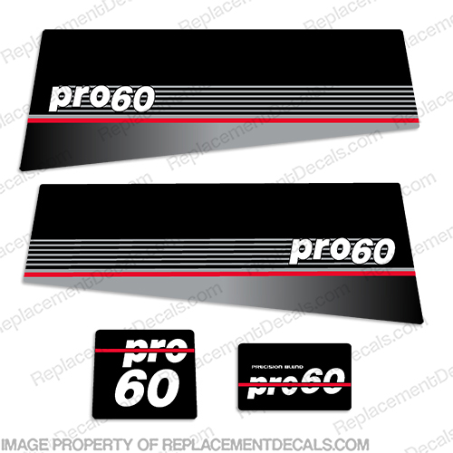 Yamaha 60hp Pro Decals - 1989 - 1994 (Partial Kit) 60, 60 hp, 89, 90, 91, 92, 93, 94, INCR10Aug2021