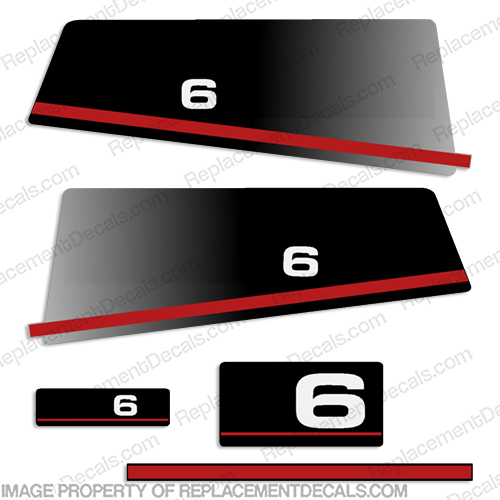 Yamaha 1994 6hp Decals (Partial Kit) 94, 6, INCR10Aug2021