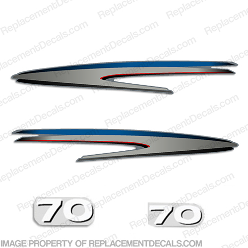 Yamaha 70hp 2-Stroke Decal Kit - 2002 - 2006+ (Partial) 70 hp, 2 stroke, 2stroke, two stroke, twostroke, two-stroke, INCR10Aug2021