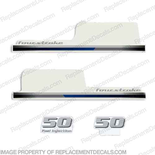 Yamaha 50hp (F50) Decals Partial Kit 50, 50 hp, INCR10Aug2021