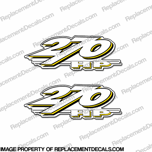 Yamaha LS2000 270hp Decals (Set of 2) - Yellow INCR10Aug2021