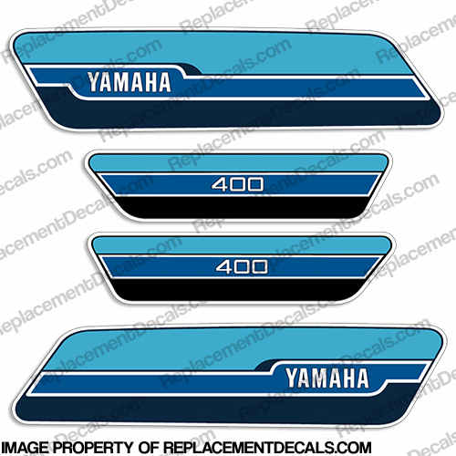 Yamaha 1976 RD400 Decal Kit - French Blue INCR10Aug2021