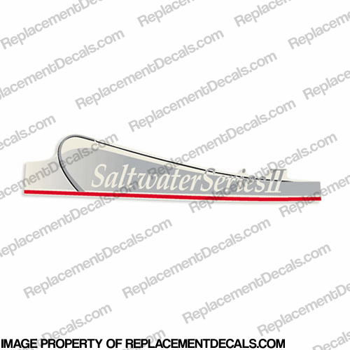 Yamaha Saltwater Series II Carb Single Decal - Left Side (Silver) INCR10Aug2021