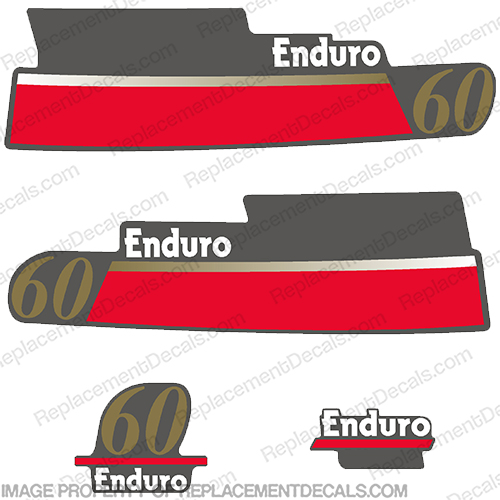 Yamaha 60hp Enduro Decals (Partial Kit) 60, INCR10Aug2021