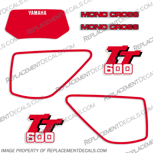 Yamaha TT600 Dirt Bike Decals yamaha, TT600, TT, tt, 600, 1998, dirt, bike, enduro, motorcycle, stickers, decals, off road