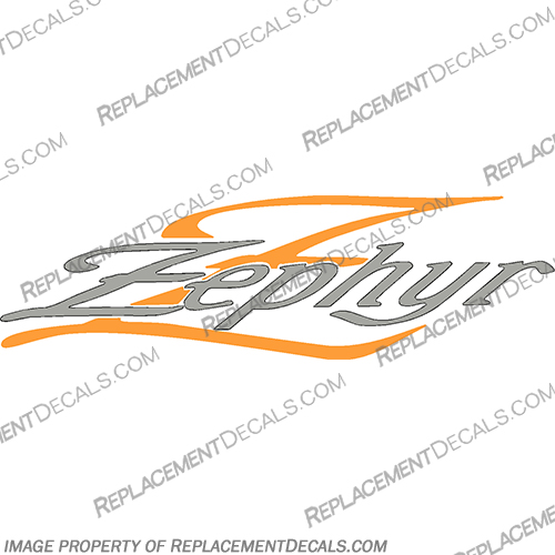 Zephyr RV Decal - Single zephyr, rv, decal, stciker, logo, camper, motorhome, travel, trailer, 5th, wheel, 